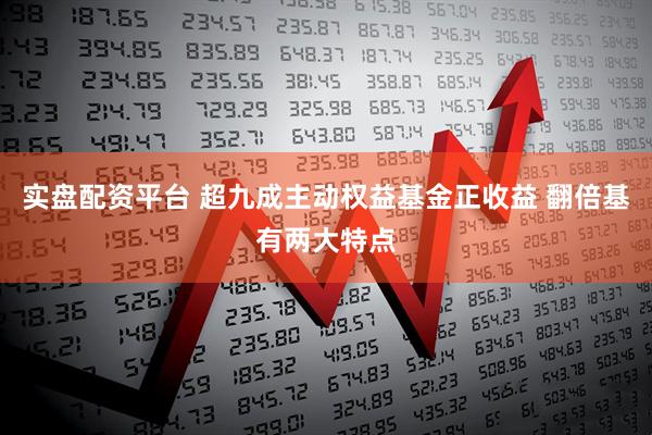 实盘配资平台 超九成主动权益基金正收益 翻倍基有两大特点